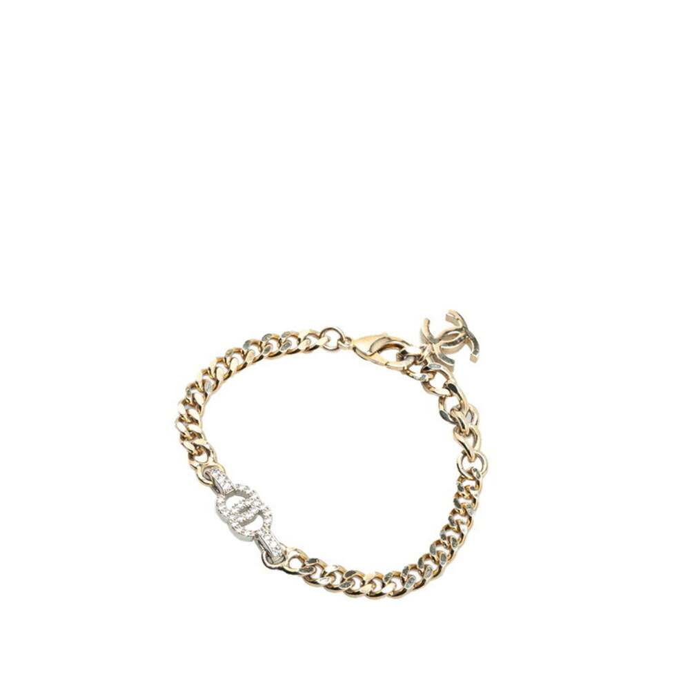 CHANEL Authentic Silver Logo Charm Bracelet - Picture 2 of 7